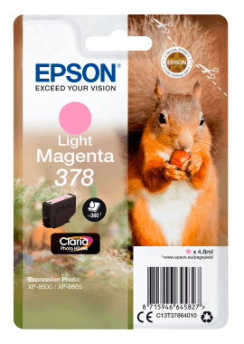 Epson 378 lys magenta original blækpatron 4,8 ml. (C13T37864010)