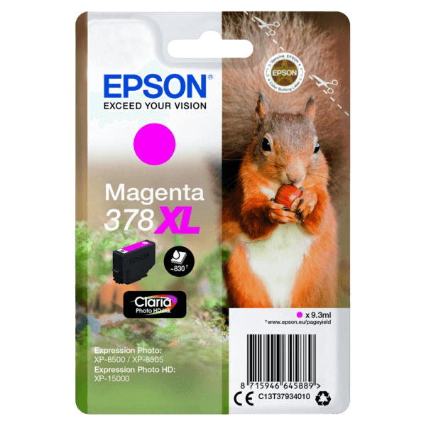 Epson 378 XL magenta original blækpatron 830 sider (C13T37934010)