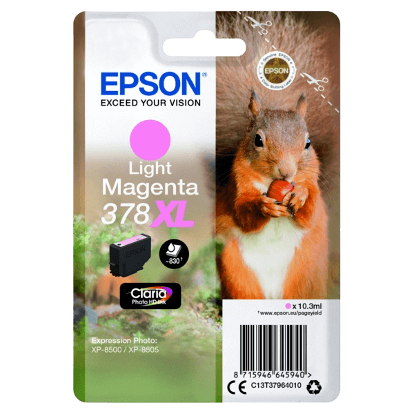 Epson 378 XL lys magenta original blækpatron 830 sider