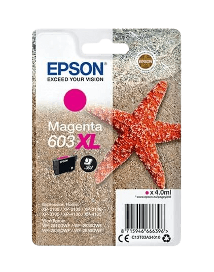 Epson 603XL magenta original blækpatron 4 ml. (C13T03A34010)