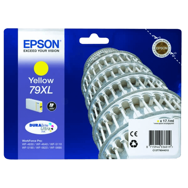 Epson 79 XL gul original blækpatron 17 ml. (C13T79044010)