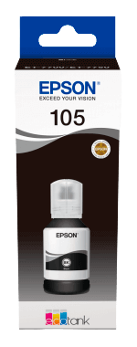Epson 105 sort original Blæk refill 140 ml. (C13T00Q140)