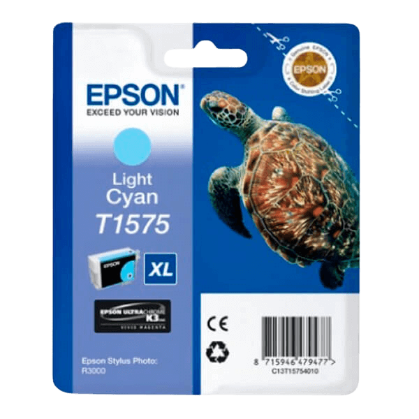 Epson T1575 lys cyan original blækpatron 25,9 ml. (C13T15754010)