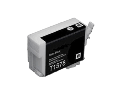Epson T1578 mat sort kompatibel blækpatron 26 ml. (C13T15784010)