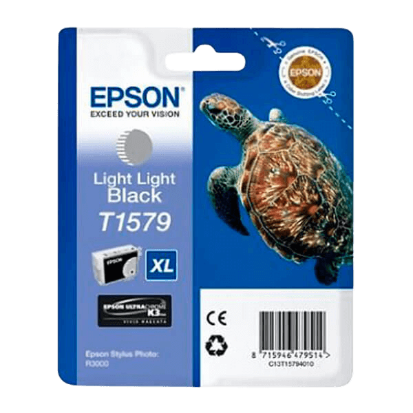 Epson T1579 light light sort original blækpatron 25,9 ml. (C13T15794010)