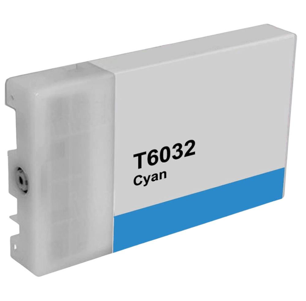 Epson T6032 XL cyan kompatibel blækpatron 220 ml. (C13T603200)