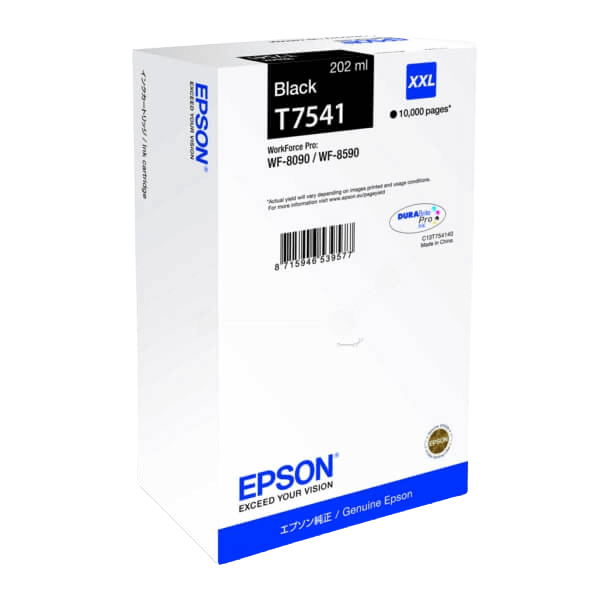 Epson T7541 XXL sort original blækpatron 202 ml. (C13T754140)