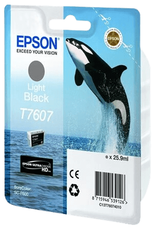 Epson T7607 lys sort original blækpatron 25,9 ml. (C13T76074010)