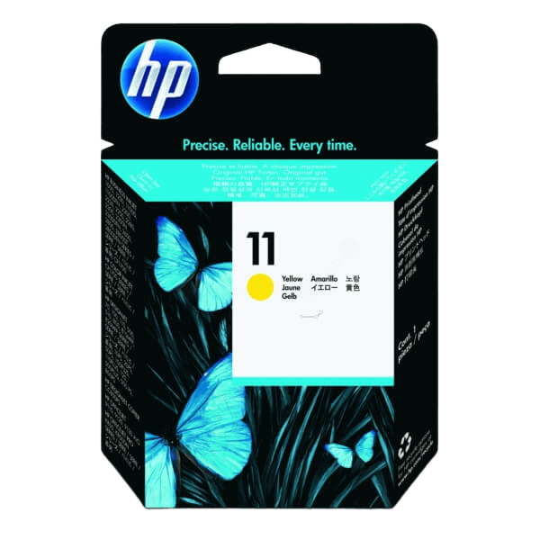 HP 11 XL gul original blækpatron 8 ml. (C4813A)