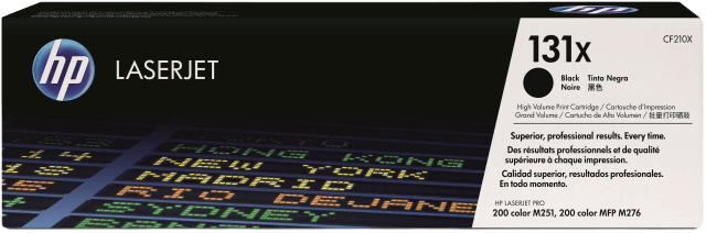 HP 131X XL sort original toner 2400 sider (CF210X)