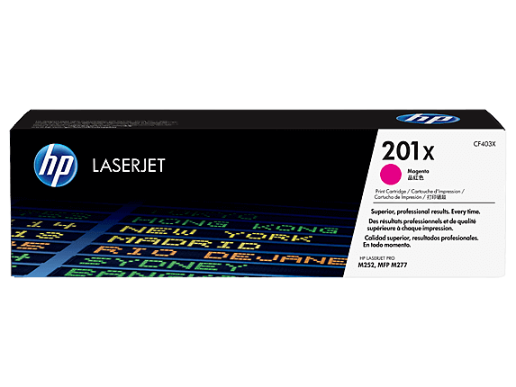HP 201X XL magenta original toner 2300 sider (CF403X)