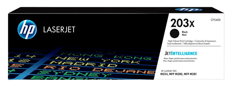 HP 203X XL sort original toner 3200 sider (CF540X)