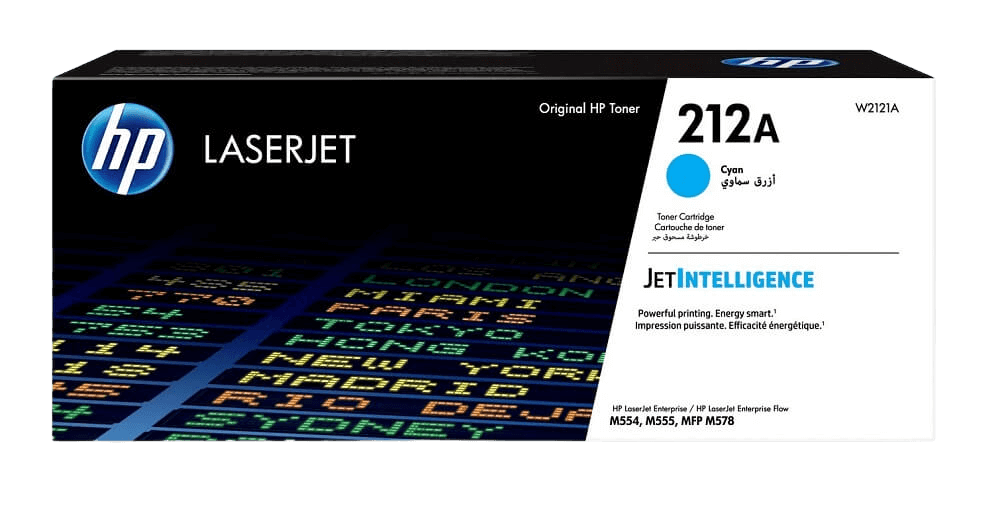 HP 212A cyan original toner 4500 sider (W2121A)
