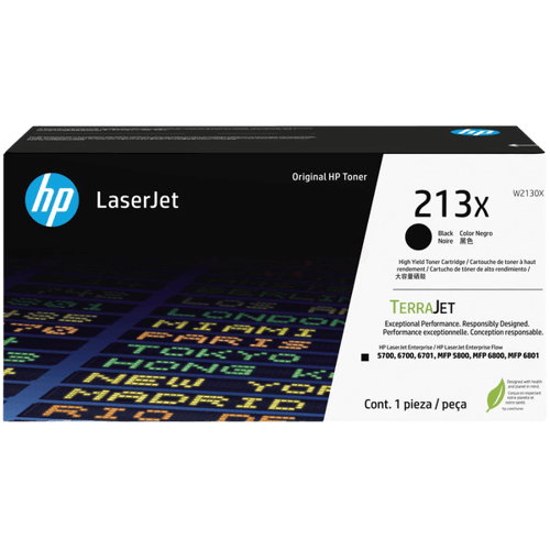 HP 213X XL sort original toner 9000 sider (W2130X)