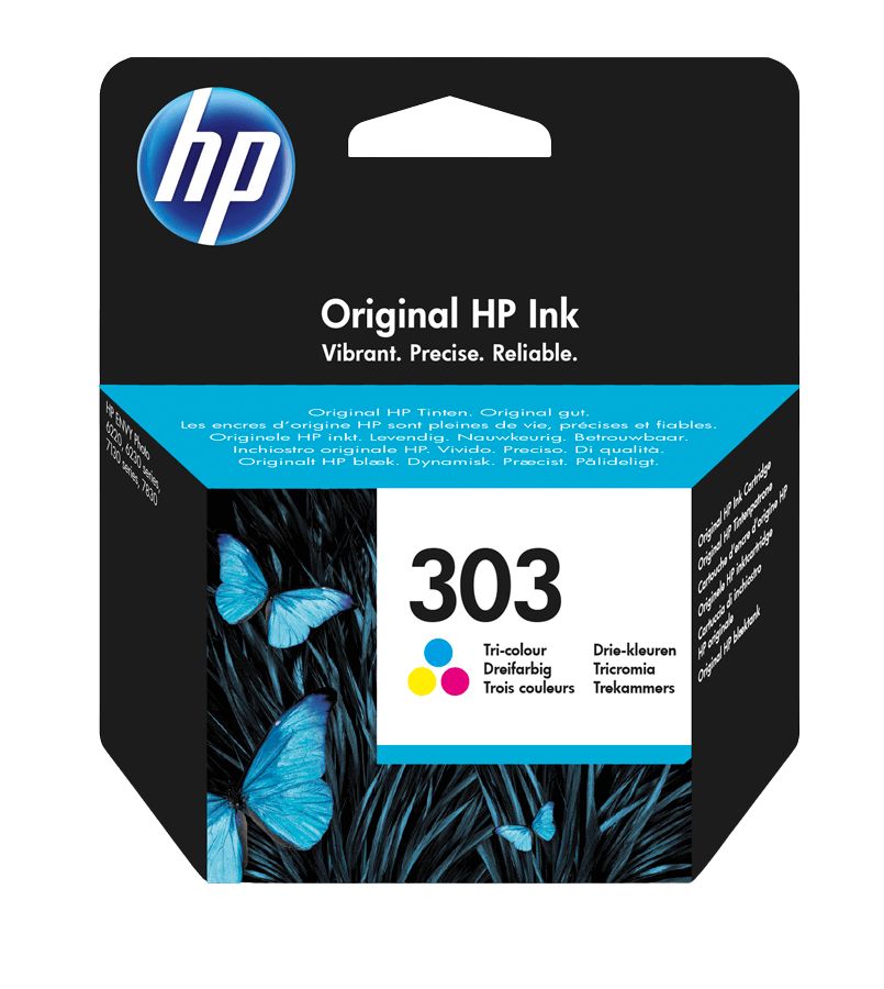 HP 303 CMY original blækpatron 4 ml. (T6N01AE)
