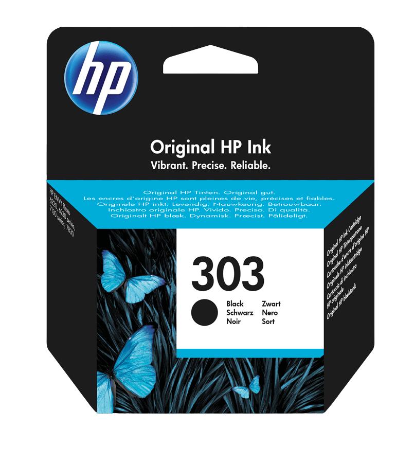HP 303 sort original blækpatron 4 ml. (T6N02AE)