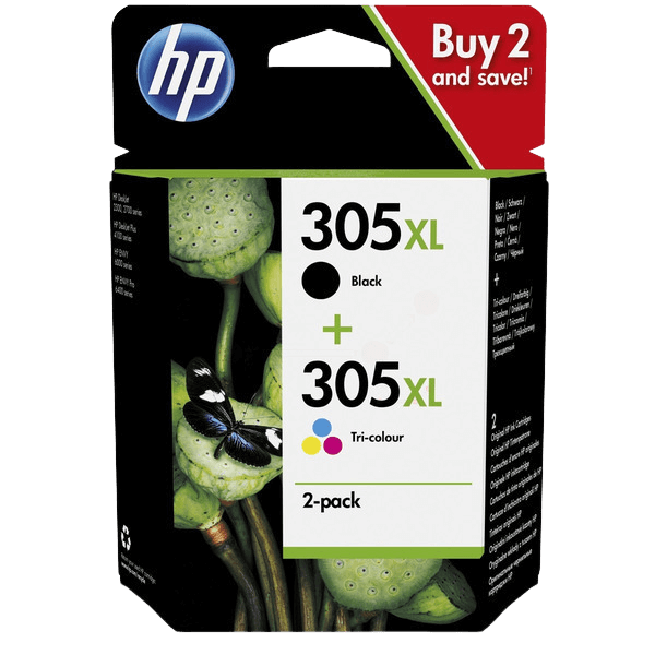 HP 305 XL CMYK original multipack 440 sider (6ZA94AE)