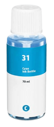 Kompatibel HP 31 cyan Blæk refill 8000 sider (1VU26AE)