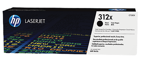 HP 312X XL sort original toner 4400 sider (CF380X)