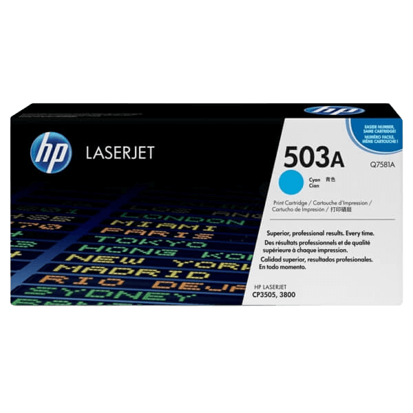 HP 503A cyan original toner 6000 sider (Q7581A)