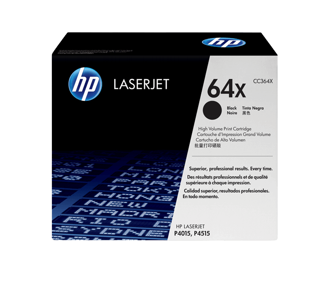 HP 64X XL sort original toner 24000 sider (CC364X)