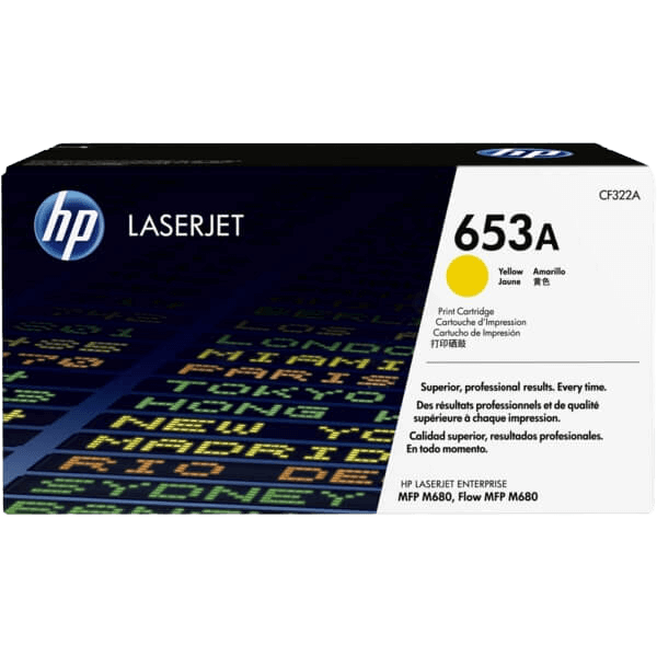 HP 653A gul original toner 16000 sider (CF322A)
