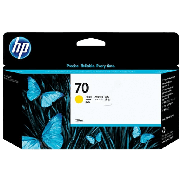 HP 70 gul original blækpatron 130 ml. (C9454A)
