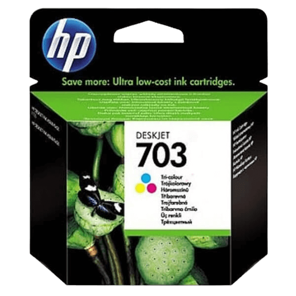 HP 703 3 farver i én original blækpatron (CD888AE)