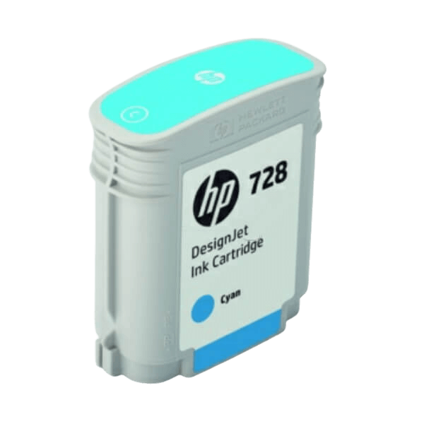 HP 728 cyan original blækpatron (F9J63A)