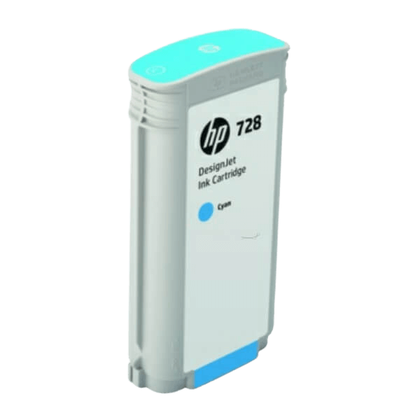 HP 728 XL cyan original blækpatron 130 ml. (F9J67A)