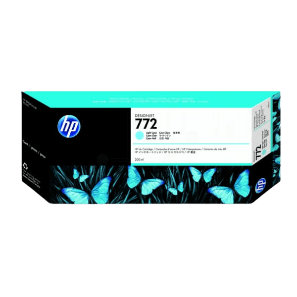 HP 772 XL lys cyan original blækpatron 300 ml. (CN632A)