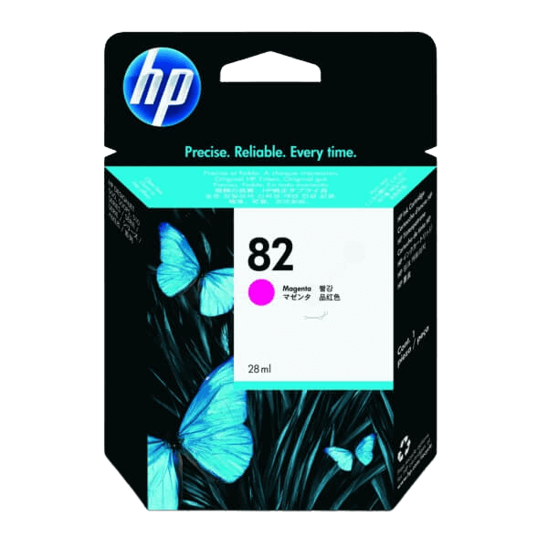 HP 82 magenta original blækpatron 28 ml. (CH567A)