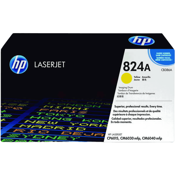HP 824A gul original drum 35000 sider (CB386A)