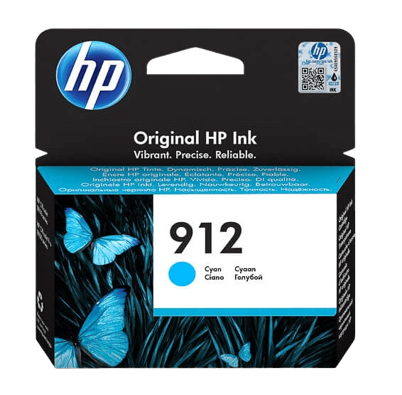 HP 912 cyan original blækpatron 315 sider (3YL77AE)