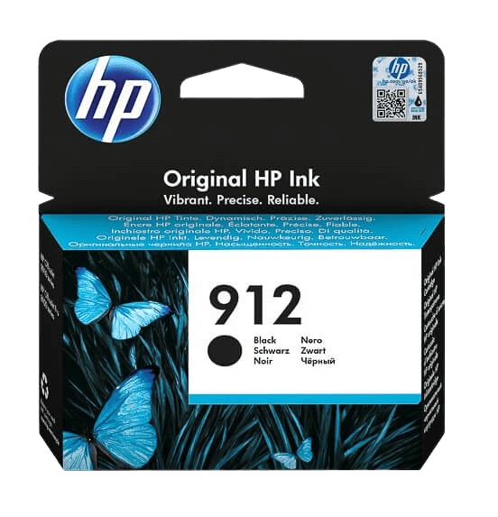 HP 912 sort original blækpatron 300 sider (3YL80AE)