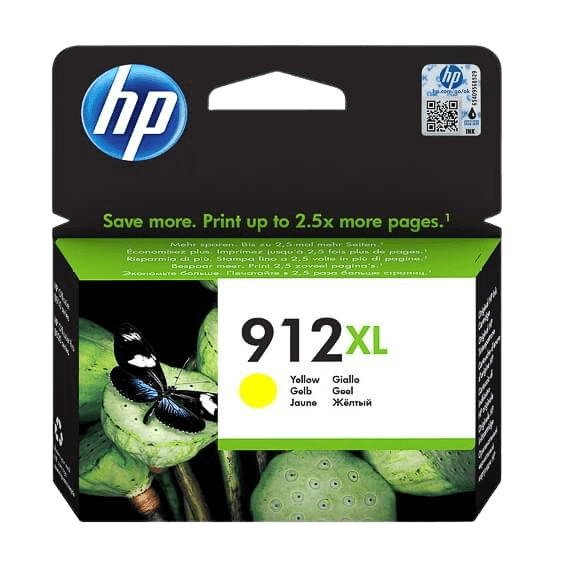 HP 912XL gul original blækpatron 825 sider (3YL83AE)