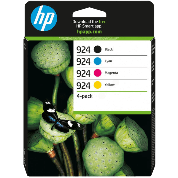 HP 924 CMYK original multipack 500 + 3x 400 sider (6C3Z1NE)
