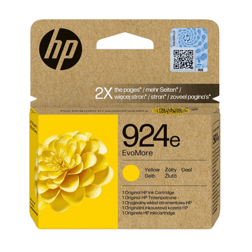 HP 924E XL gul original blækpatron 800 sider (4K0U9NE)