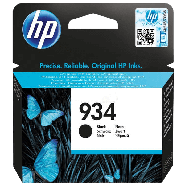 HP 934 sort original blækpatron 9 ml. (C2P19AE)