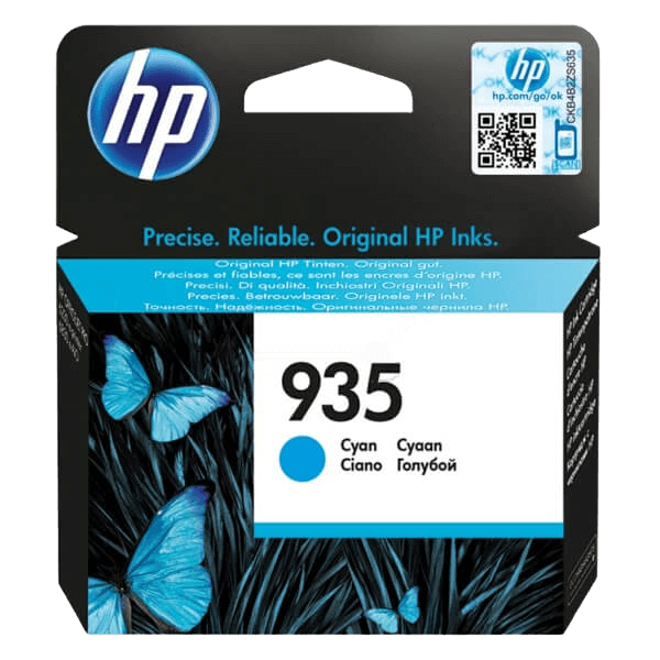 HP 935 cyan original blækpatron 4 ml. (C2P20AE)