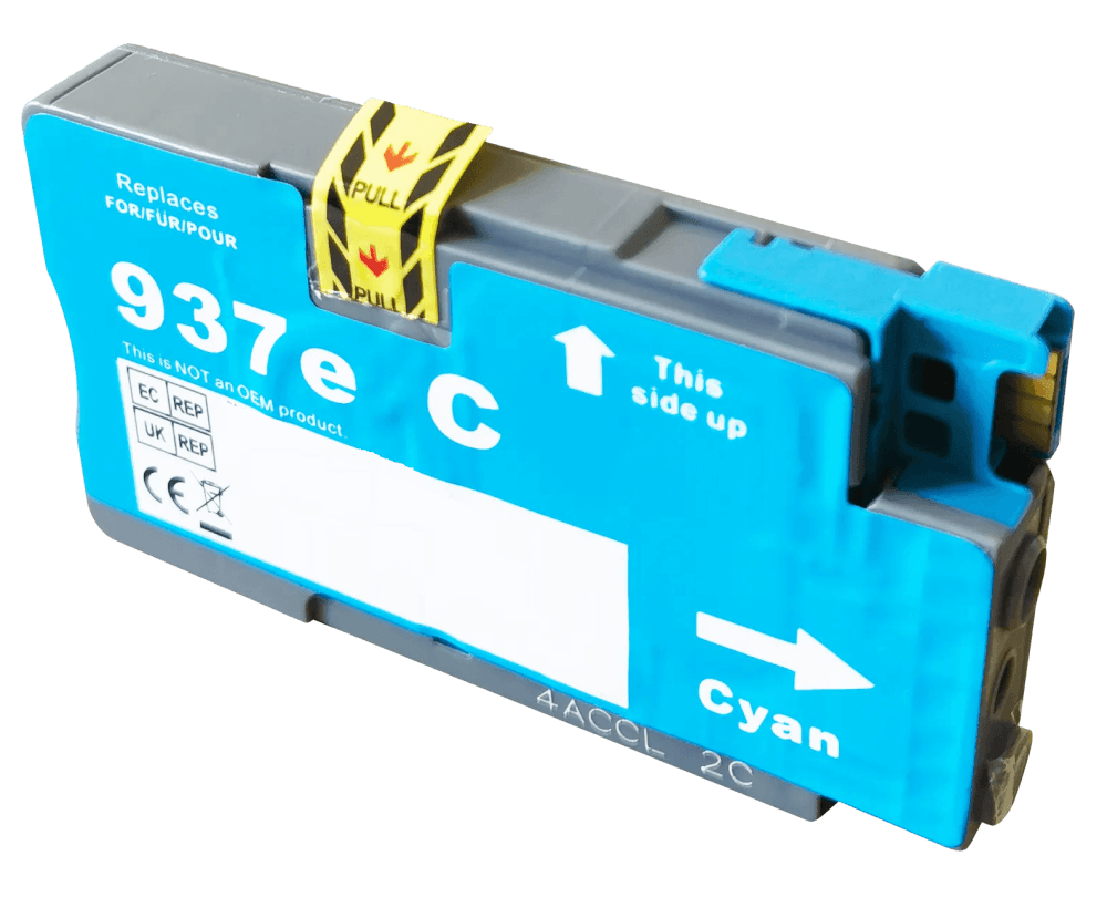 HP 937E XL cyan kompatibel blækpatron 1650 sider (4S6W6NE)