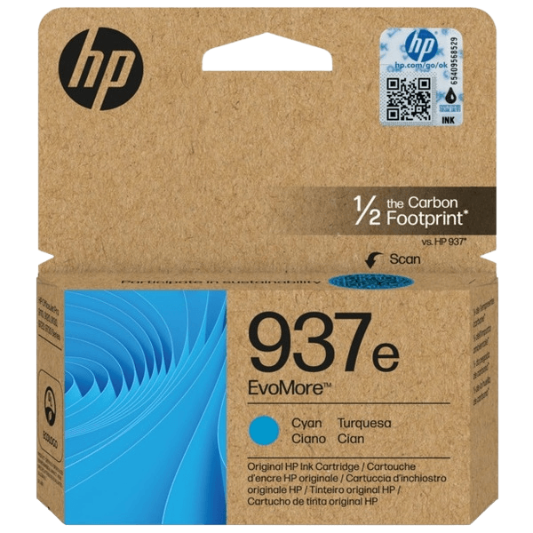 HP 937E XL cyan original blækpatron 1650 sider (4S6W6NE)
