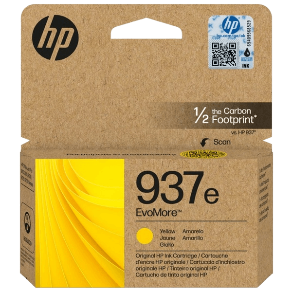 HP 937E XL gul original blækpatron 1650 sider (4S6W8NE)
