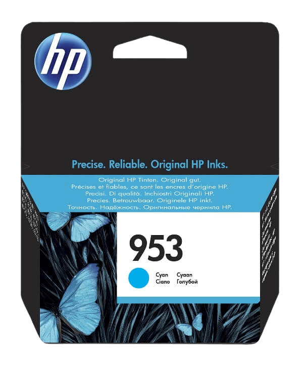 HP 953 cyan original blækpatron 630 sider (F6U12AE)