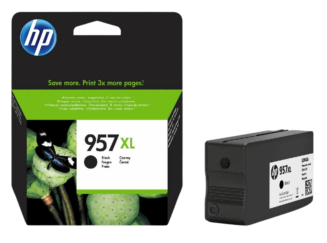 HP 957 XXL sort original blækpatron 3000 sider (L0R40AE)