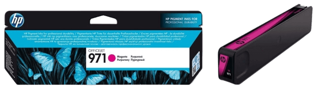 HP 971 magenta original blækpatron 2500 sider (CN623AE)