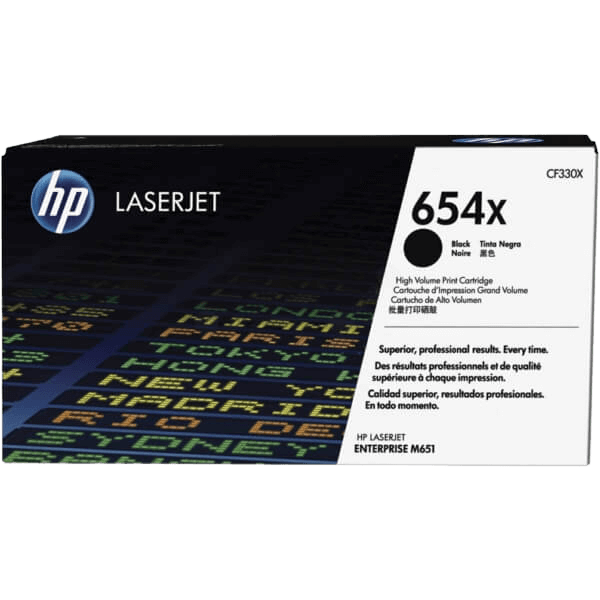 HP CF330X XL sort original toner 20500 sider (654X)