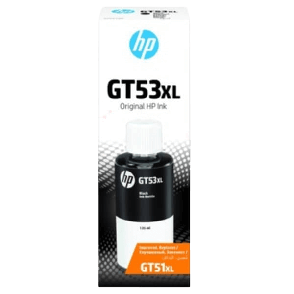 HP GT53BK sort original Blæk refill 135 ml. (1VV21AE)