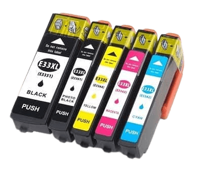 Epson 33 XL 5 stk. rabatpakke blækpatron 80,2 ml. - kompatibel