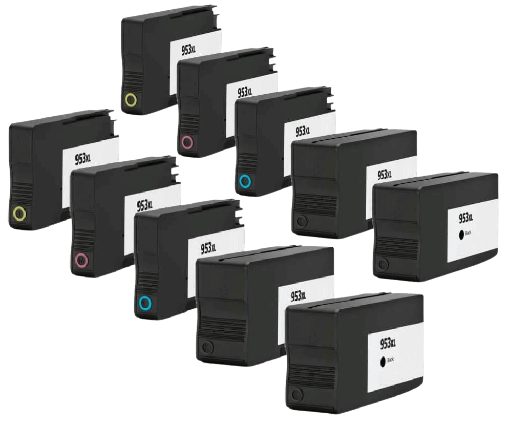 Kompatibel HP 953XL 10 stk. rabatpakke blækpatron 388 ml.